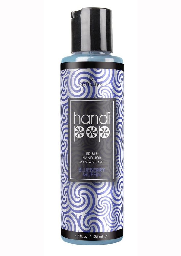 Handipop Edible Handjob Massage Gel Blueberry Muffin - 4.2oz