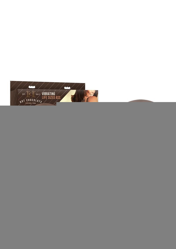 Hot Chocolate Luscious Tiana Vibrating Life Sized Masturbator - Butt - Brown/Chocolate