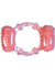 Humm Dinger Double Dinger Dual Vibrating Cock Ring - Magenta/Pink