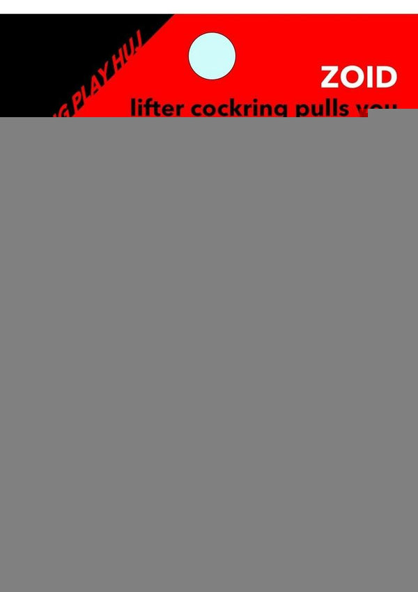 Hunkyjunk Zoid Trapezoid Lifter Cockring - Black/Tar Ice