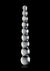 Icicles No. 2 Beaded Glass Anal Probe - Clear
