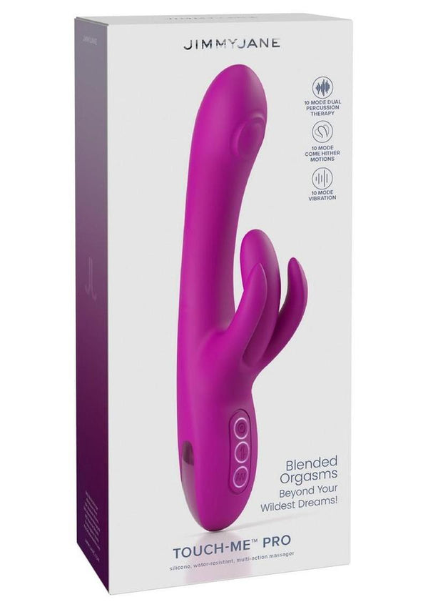 Jimmyjane Touch Me Pro Rechargeable Rabbit Vibrator - Magenta/Red