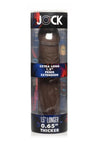 Jock Extra Long Penis Extension Sleeve - Chocolate - 1.5in