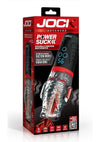 Jock Power Suck Sucking and Vibrating Rechargeable Masturbator with Remote - Mouth - Clear