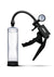 Jock Pump Up Penis Pump with Gauge and Trigger Handle - Black/Clear