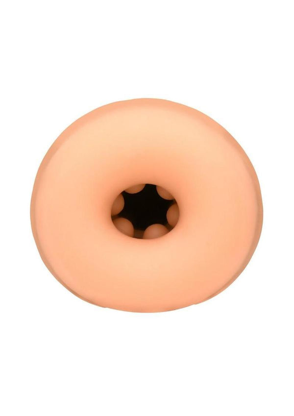 Jock Sucking and Vibrating Rechargeable Masturbator