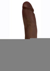 Jock Vibrating Dildo with Balls - Chocolate - 10in