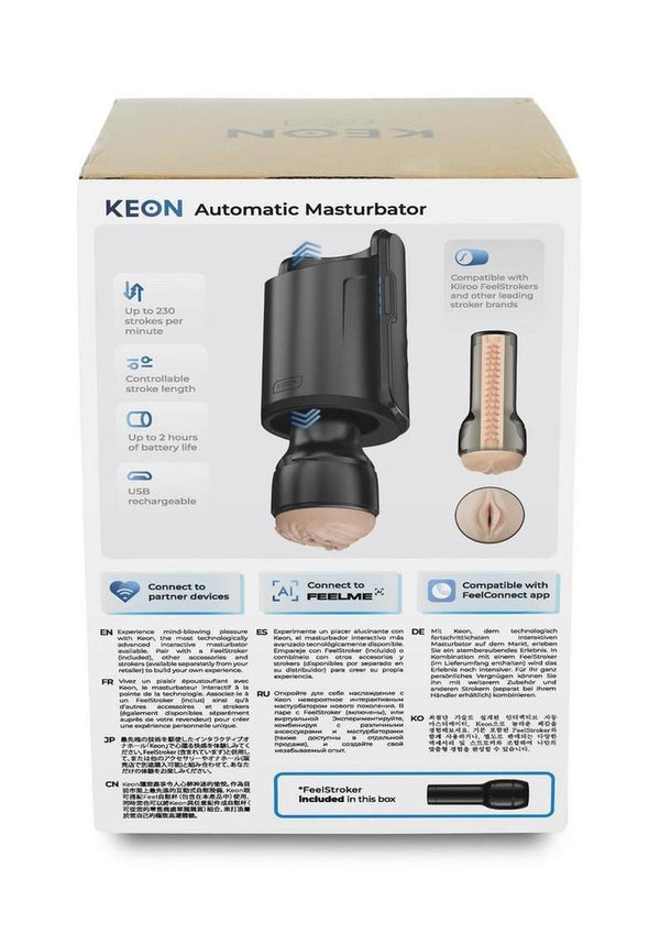 Kiiroo Keon Combo Set Rechargeable Interactive Wifi Masturbator with Feelstroker
