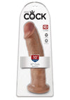 King Cock Realistic Dildo - Tan - 10in