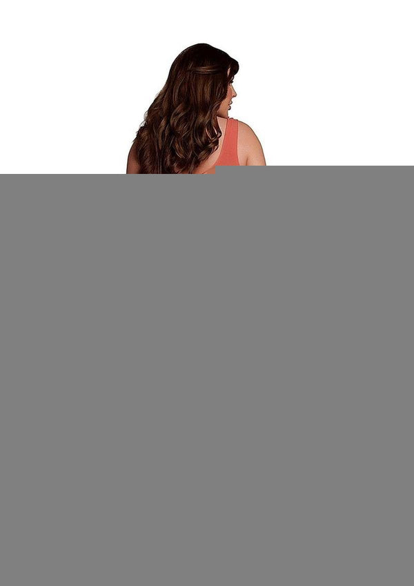 Le Desir V-Neck Teddy with Opaque Panels - Queen - Sunset Glow