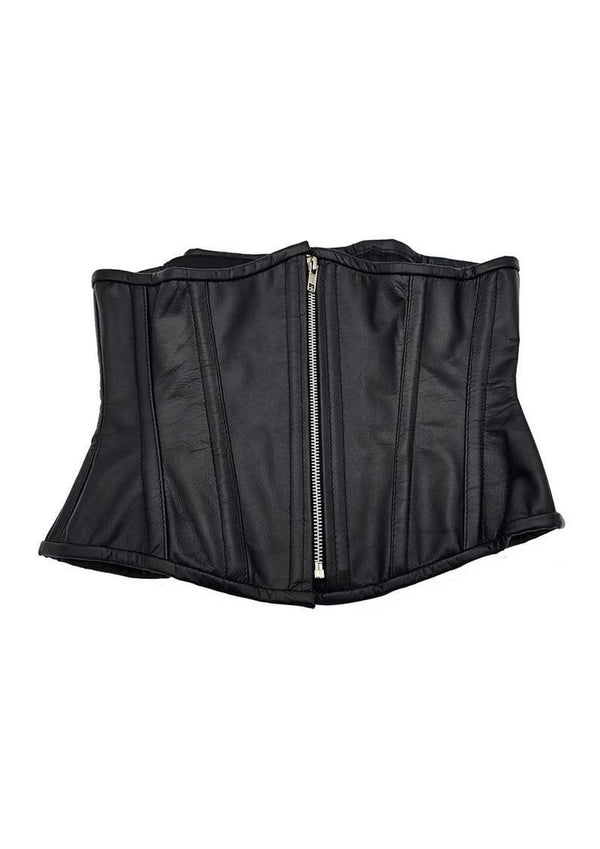 Leather Corset - Black - Large/XLarge