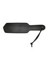 Leather Paddle with Gold Accessories - Black/Gold
