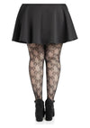 Leg Avenue Bow Net Tights - 1x/2x - Black