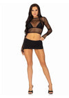 Leg Avenue Fishnet Gloved Crop Top