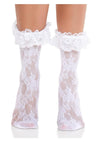 Leg Avenue Floral Lace Ruffle Top Anklets