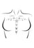Leg Avenue Kismet Mirror Star Body Jewels Stickers and Body Glitter - Silver - 2 Pack