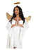 Leg Avenue Metallic Angel Wings and Tinsel Halo Headband - Gold - One Size - 2 Piece
