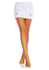 Leg Avenue Neon Rainbow Striped Tights