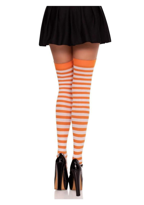 Leg Avenue Nylon Stocking with Stripe