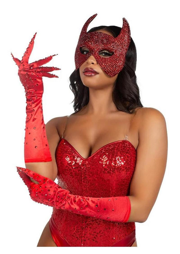 Leg Avenue Rhinestone Claw Gloves