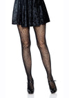 Leg Avenue Spider Lace Pantyhose - Black - One Size