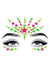 Leg Avenue Vibe Neon Black Light Face Jewels Stickers and Body Glitter (2 Packets - Multicolor