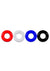 Levelz Colored Cock Rings - Multicolor - Set Of 4