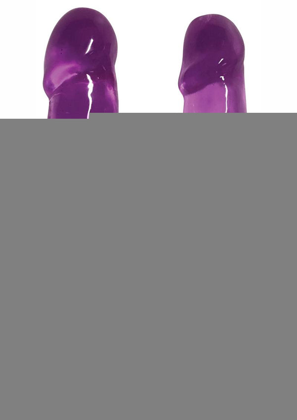 Lollicock Sweet Slim Double Dipper Double Dildo - Grape/Purple