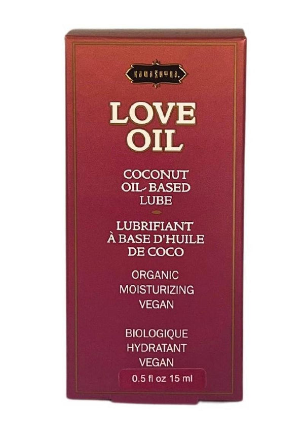 Love Oil Coconut Based Lubricant .50oz Mini Bottle with Dropper
