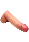Lovebotz Cock Lock Realistic Dildo with Balls - Vanilla - 8in
