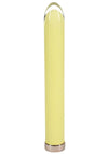 Loveline Sparkle Rechargeable 10 Function Glass Vibrator - Yellow - 6.3in