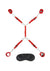 Lux Fetish Bed Spreader - Red - 7 Piece