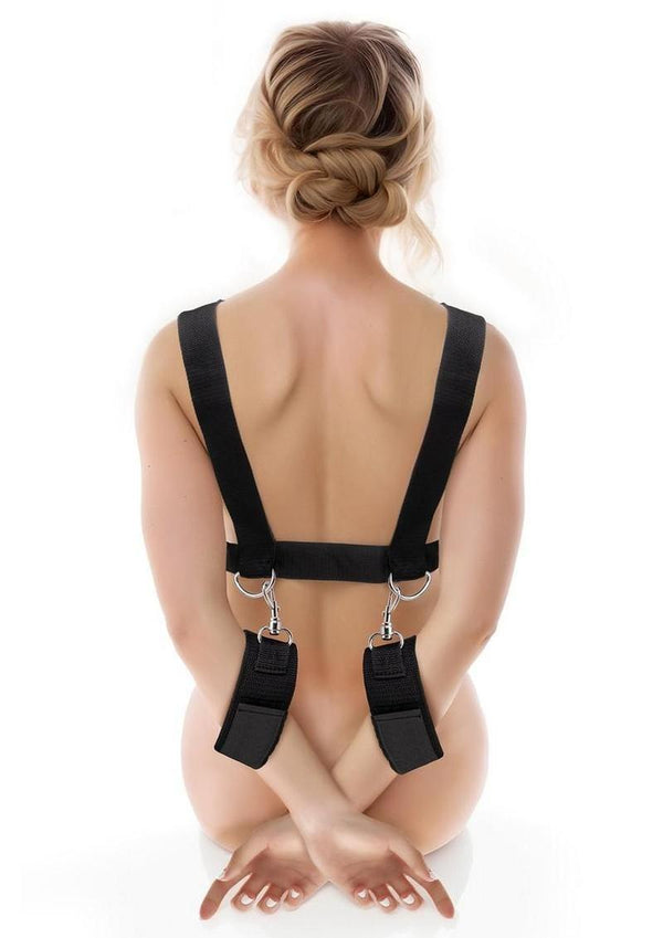 Lux Fetish Position Pal Harness with Removable Thigh Cuffs