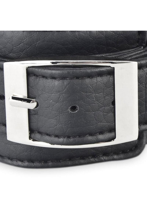 Lux Fetish Unisex Leatherette Cuffs Adjustable