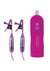 Lux Fetish Remote Control Vibrating Nipple Clips - Purple
