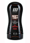 M For Men Soft and Wet Self Lubricating Masturbator Cup Ridge/Orb - Pussy - Flesh/Vanilla