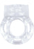 Macho Crystal Collection Vibrating Cock Ring - Clear