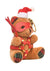 Master Series Holiday Bondage Bear Keychain - Brown/Green/Red