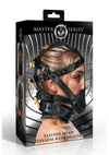 Master Series Leather Head Harness with Muzzle - Black