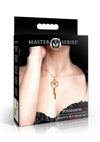 Master Series Possession Chastity Key Necklace - Gold/Red