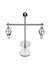 Master Series Tower Of Pain Nipple Clamps - Clear/Silver