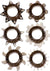 ME YOU US Tickler Bulk Textured Cock Ring Assorted - Smoke - 102 Packs/Per Bag