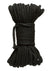 Merci Hogtied Bind and Tie 6mm Hemp Bondage Rope - Black - 50ft