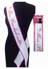 Miss Bachelorette Party Sash - White
