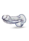 Naturally Yours Bling Dildo with Balls 7.5in - Sparkling