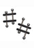 Nipple Grips Power Grip Crossbar Nipple Vices - Black/Silver