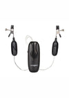 Nipple Play Vibrating Nipple Clamps with Remote - Black