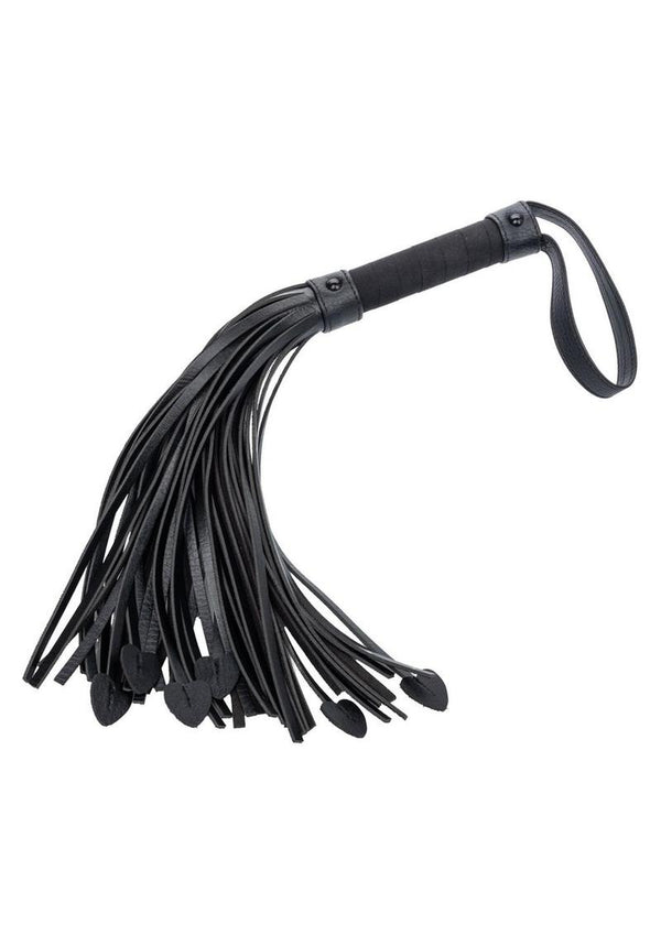 Nocturnal Collection Heart Throb Flogger - Black