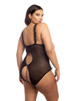 Oh LA LA Cheri Amber Teddy Plus - Black - Queen