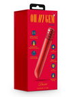 Oh My Gem Desire Rechargeable Bullet Vibrator - Ruby - Red